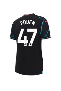 Fotbalové Dres Manchester City Phil Foden #47 Dámské Třetí Oblečení 2023-24 Krátký Rukáv